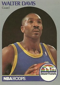 1990-91 Hoops Walter Davis UERUER: Born in Pineville #93 card image