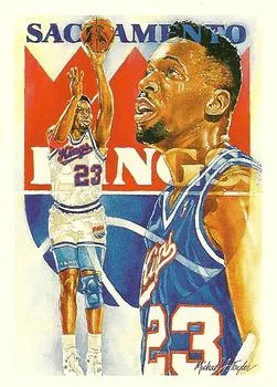 1990-91 Hoops Wayman Tisdale TC #377 card image
