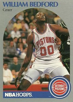 1990-91 Hoops William Bedford #102 card image