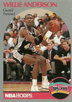 1990-91 Hoops Willie Anderson #263 card image