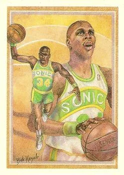 1990-91 Hoops Xavier McDaniel TC #379 card image