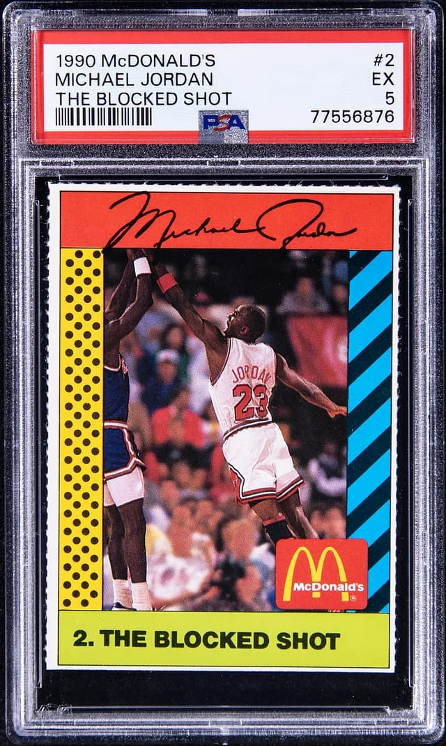 1990-91 McDonald's The Blocked Shot Michael Jordan #2 card image