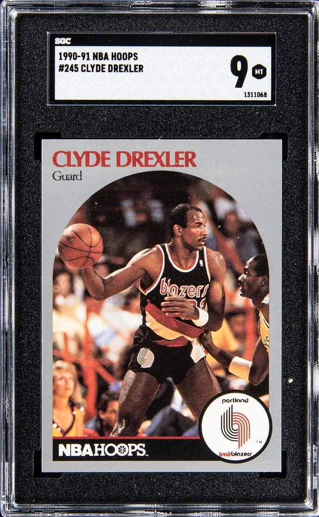 1990-91 NBA Hoops Clyde Drexler #245 card image