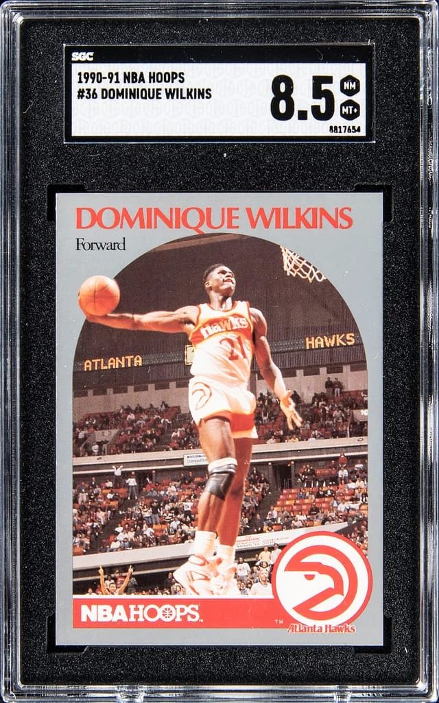 1990-91 NBA Hoops Dominique Wilkins #36 card image
