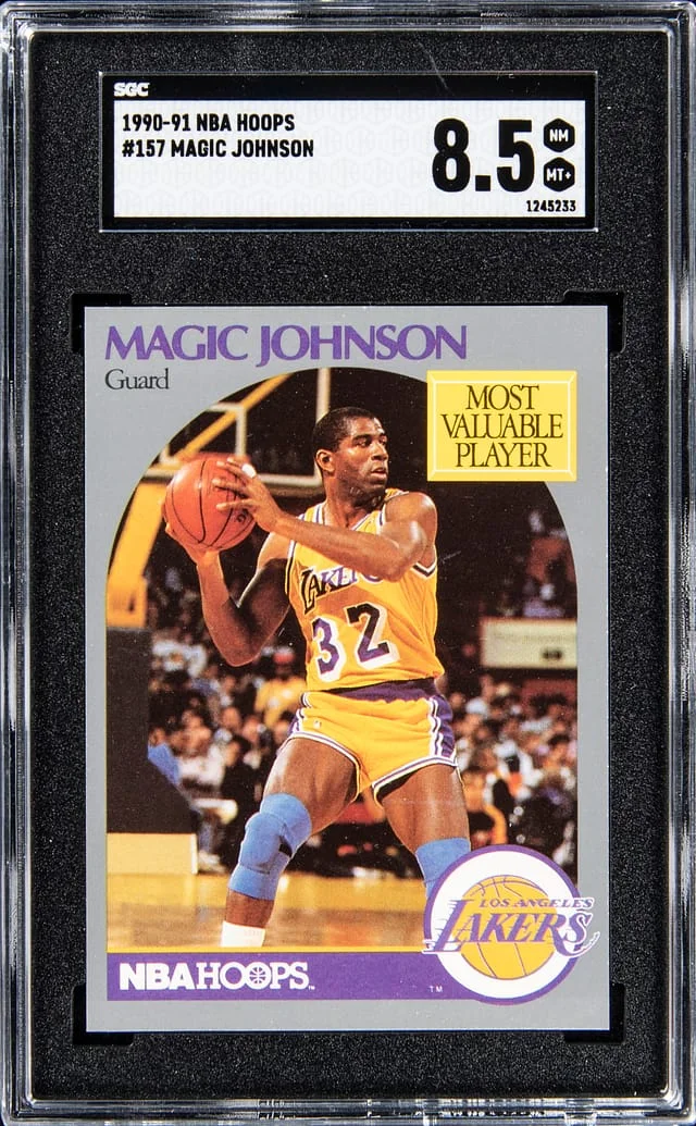 1990-91 NBA Hoops Magic Johnson #157 card image