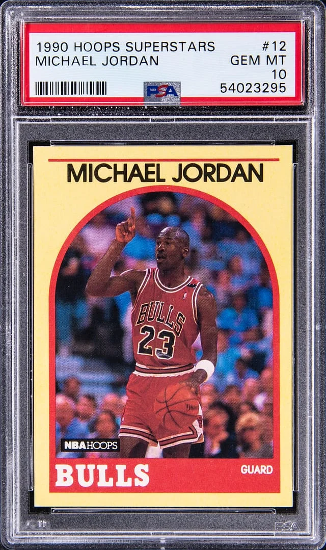 1990-91 NBA Hoops Michael Jordan Superstars #12 card image