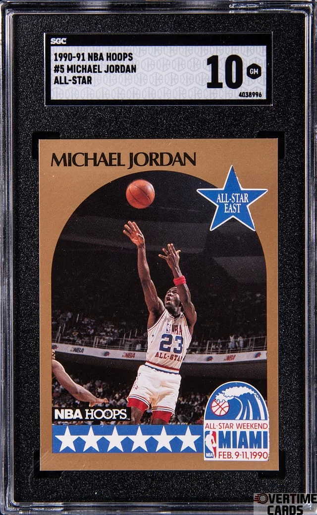 1990-91 NBA Hoops Michael Jordan All-Star #5 card image