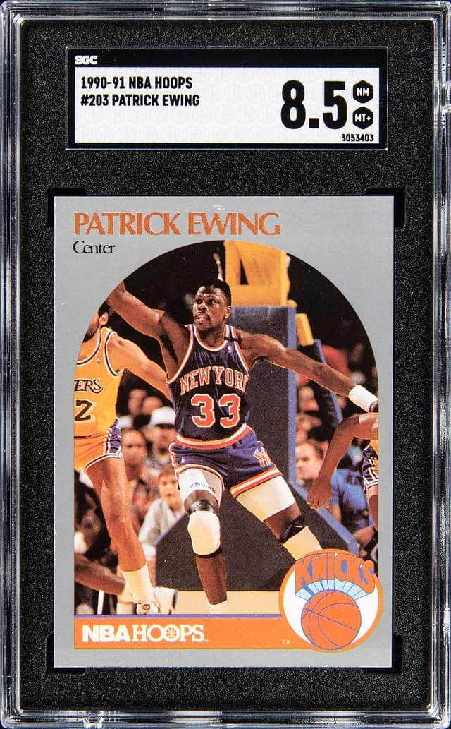 1990-91 NBA Hoops Patrick Ewing #213 card image