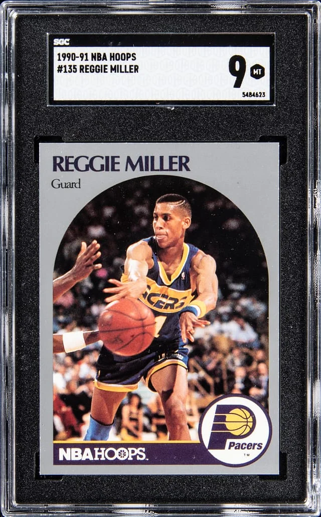 1990-91 NBA Hoops Reggie Miller #135 card image