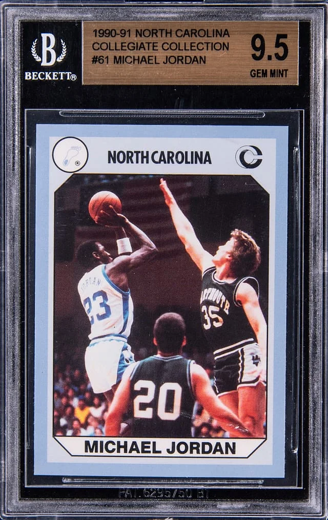 1990-91 North Carolina Collegiate Collection Michael Jordan #61 card image