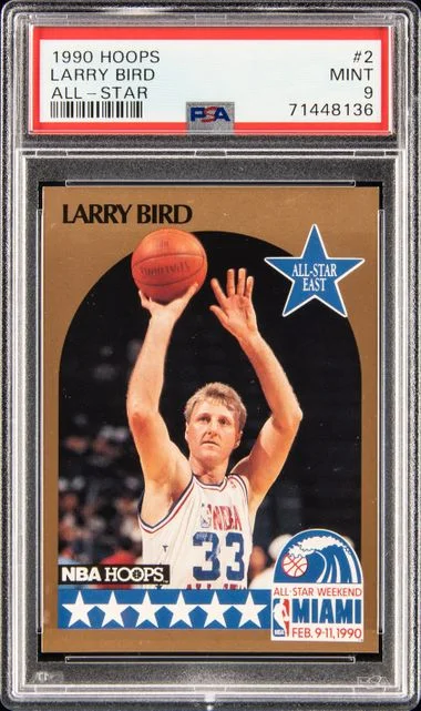 1990-91 Panini Hoops Larry Bird All-Star #2 card image