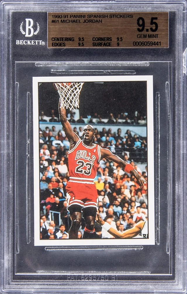 1990-91 Panini Michael Jordan Spanish Stickers #61 card image