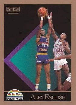 1990-91 SkyBox Alex English SP #74 card image