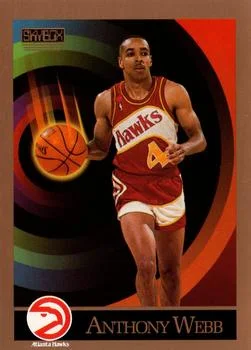 1990-91 SkyBox Anthony Webb "Anthony" on front #10 card image