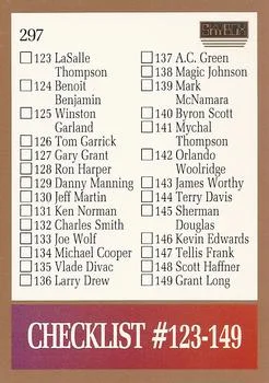 1990-91 SkyBox Checklist: 123-180 #297 card image