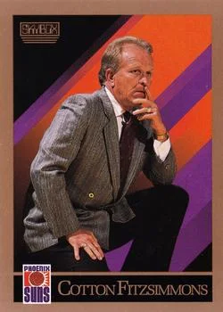 1990-91 SkyBox Cotton Fitzsimmons Head Coach #321 card image