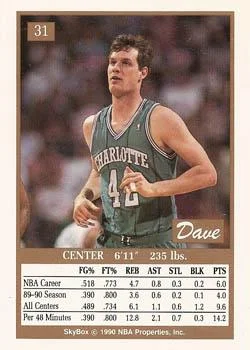 1990-91 SkyBox Dave Hoppen #31 card back image