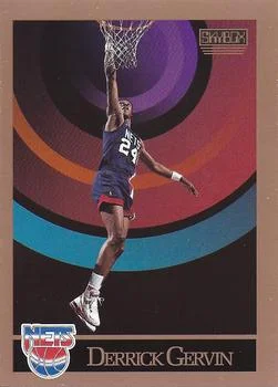 1990-91 SkyBox Derrick Gervin #179 card image