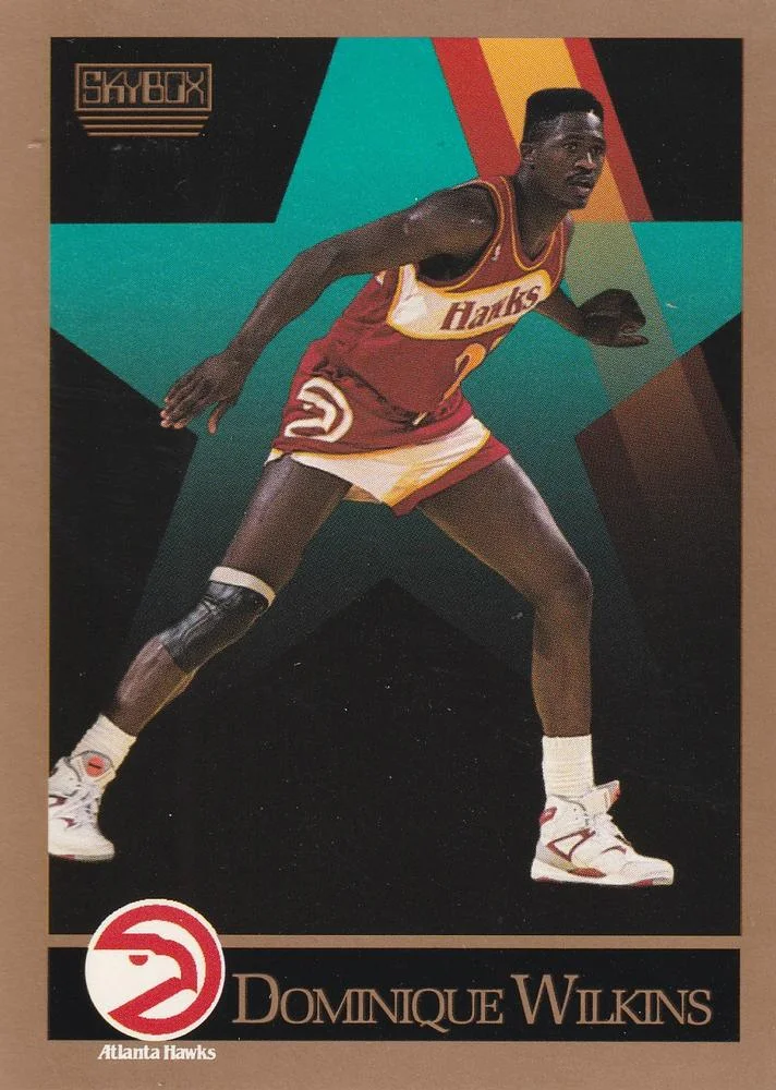 1990-91 SkyBox Dominique Wilkins "Dominique" on front #11 card image