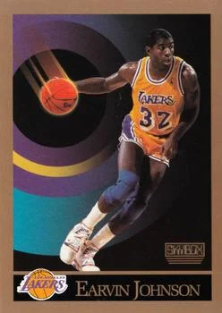 1990-91 SkyBox Earvin Johnson "Earvin" on front #138 card image