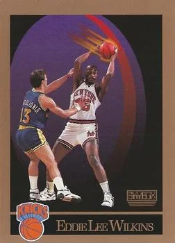 1990-91 SkyBox Eddie Lee Wilkins #196 card image