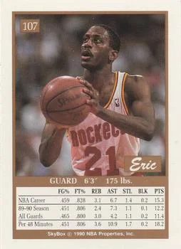 1990-91 SkyBox Eric Floyd #107 card back image