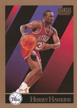 1990-91 SkyBox Hersey Hawkins #216 card image