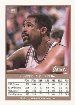 1990-91 SkyBox James Edwards #85 card back image