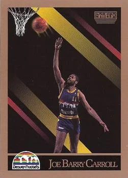 1990-91 SkyBox Joe Barry Carroll SP"Joe Barry" on front #72 card image