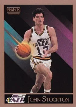 1990-91 SkyBox John Stockton #284 card image