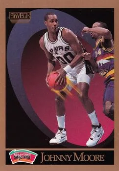 1990-91 SkyBox Johnny Moore SP #258 card image