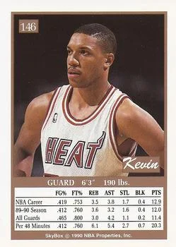 1990-91 SkyBox Kevin Edwards #146 card back image