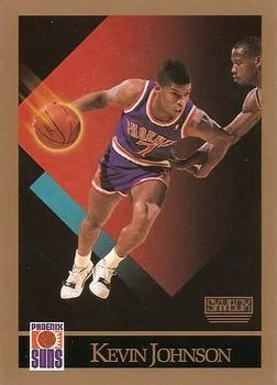 1990-91 SkyBox Kevin Johnson "Kevin" on front #224 card image