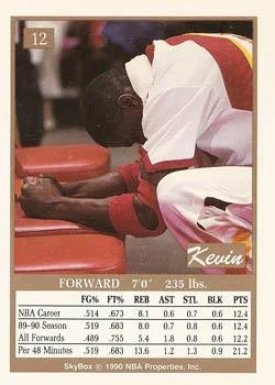 1990-91 SkyBox Kevin Willis #12 card back image