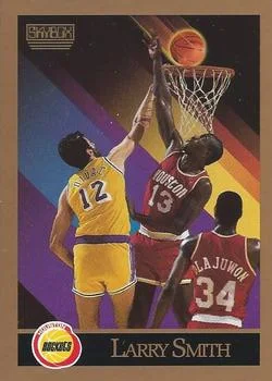 1990-91 SkyBox Larry Smith ERRERR: "215 lbs." on back #111a card image