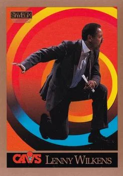 1990-91 SkyBox Lenny Wilkens Head Coach #305 card image