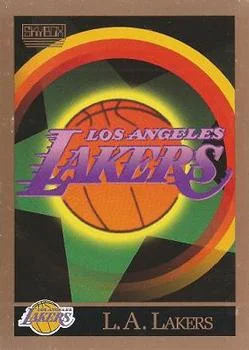 1990-91 SkyBox Los Angeles Lakers Logo/Checklist #340 card image