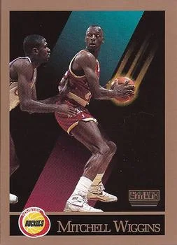 1990-91 SkyBox Mitchell Wiggins COR #113b card image