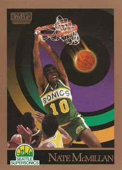 1990-91 SkyBox Nate McMillan ERR #271a card image