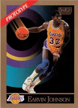 1990-91 SkyBox Earvin Johnson PROTO"Earvin" on front [Prototypes] Prototypes #138 card image