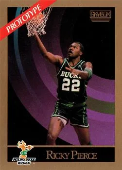 1990-91 SkyBox Ricky Pierce PROTO [Prototypes] Prototypes #162 card image