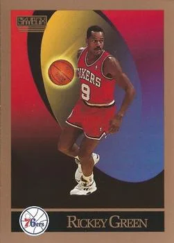 1990-91 SkyBox Rickey Green #404 card image