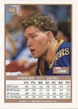 1990-91 SkyBox Tom Tolbert #103 card back image