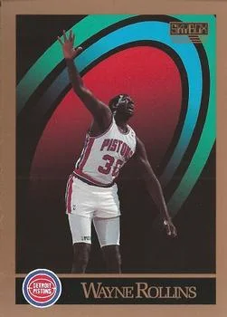 1990-91 SkyBox Wayne Rollins "Wayne" on front #383 card image