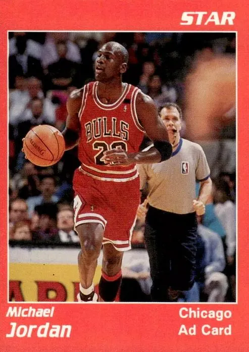 1990-92 Star NBA Ad Cards Michael Jordan #NNO card image