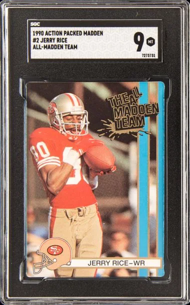 1990 Action Packed Madden All-Madden Team Jerry Rice #2 card image
