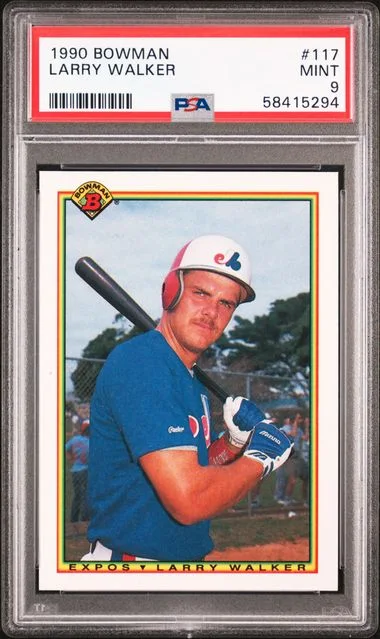 1990 Bowman Larry Walker #117 card image