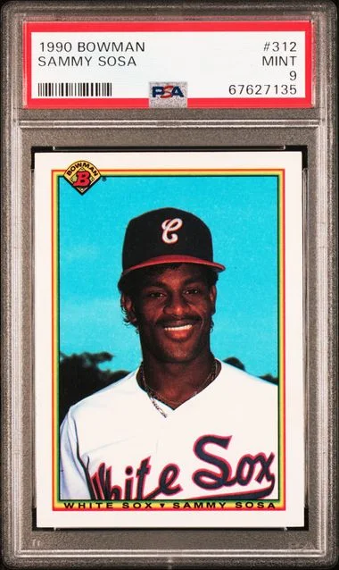 1990 Bowman Sammy Sosa #312 card image