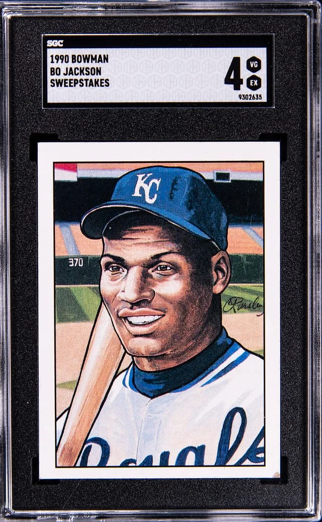 1990 Bowman Sweepstakes Bo Jackson #no-number card image