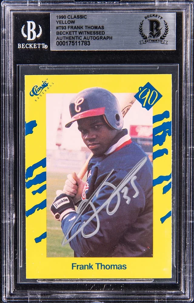 1990 Classic Yellow Frank Thomas #T93 card image